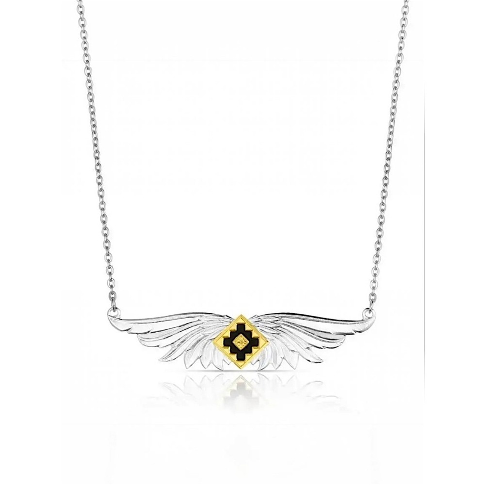 Montana Silversmiths Southwestern Resilience Aztec Feathered Wing Necklace - NEW